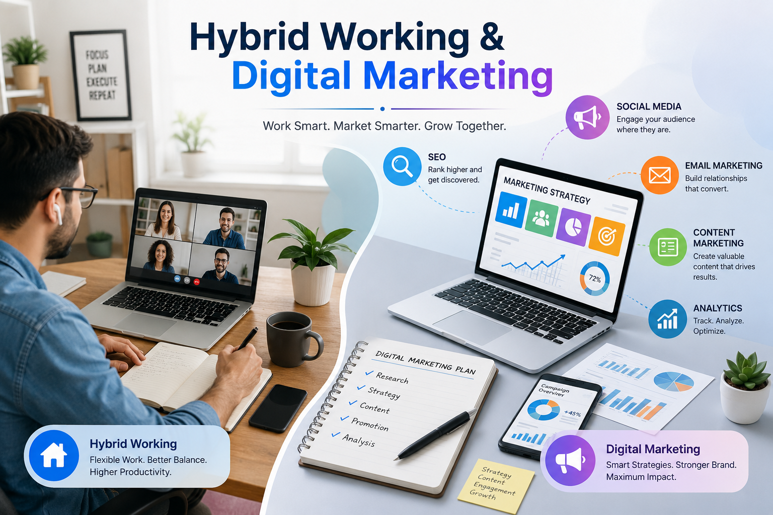 Hybrid Working & Digital Marketing