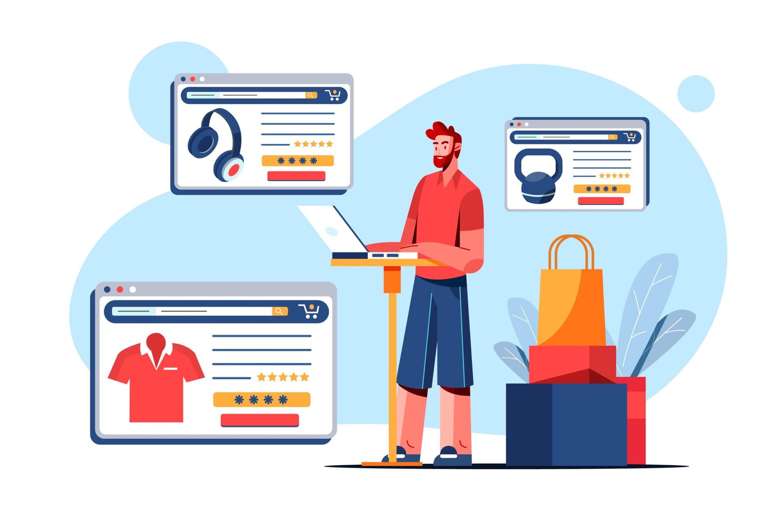 Ecommerce screen